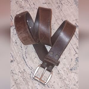 Vintage Levi's Brown Leather Men's Belt Size 30